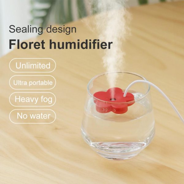 1pc Portable Car Humidifier Flower Spray Nano Mist Quiet Humidification Household Car Mini Air Atomizer Flower Humidifier - Image 2