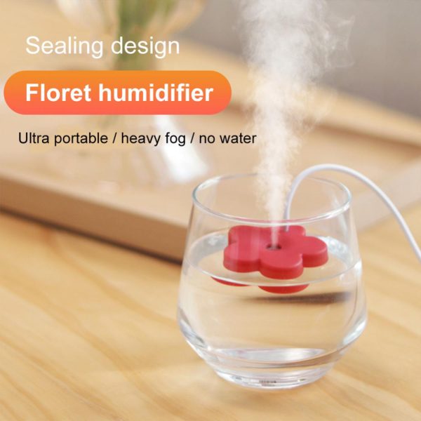 1pc Portable Car Humidifier Flower Spray Nano Mist Quiet Humidification Household Car Mini Air Atomizer Flower Humidifier - Image 3