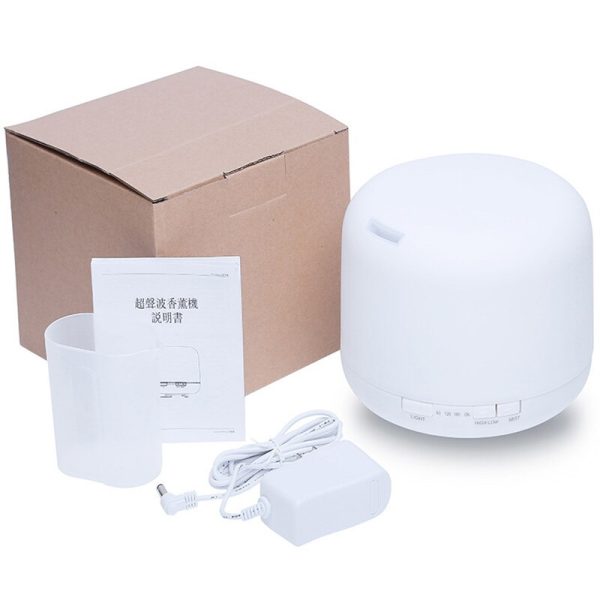 500ml Bread Humidifier Muji 500ML Home Air Humidification Aroma Diffuser Colorful Night Light Essential Oil Diffuser - Image 5