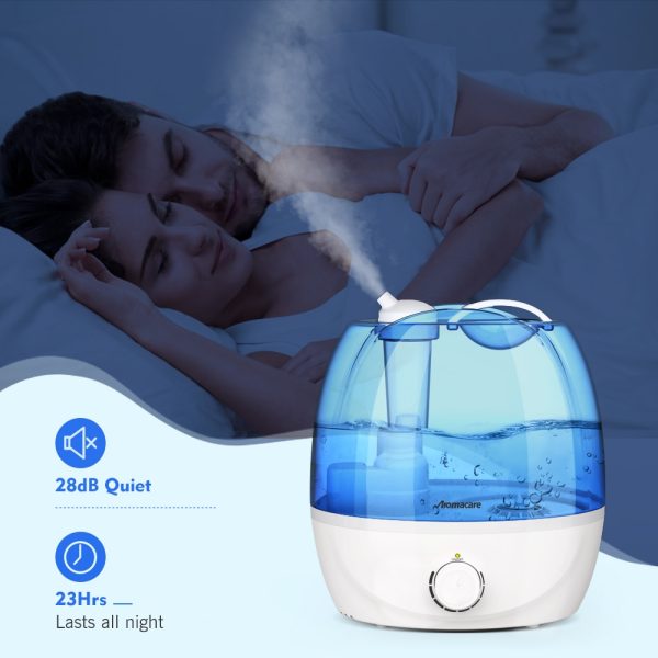 Aromacare Cool Mist Air Humidifier 2.6L Quiet Ultrasonic Humidifiers for Bedroom & Large room-Adjustable-360° Rotation-BPA FREE - Image 5