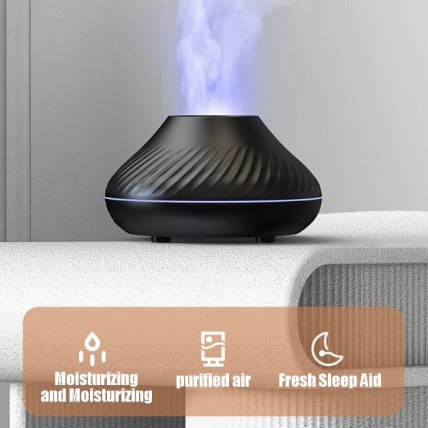 Flame Aromatherapy Humidifier Nordic Desktop Home Style Atmosphere Light High Fog Quiet Small Space and Saving - Image 3