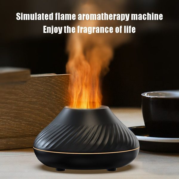 Flame Aromatherapy Humidifier Nordic Desktop Home Style Atmosphere Light High Fog Quiet Small Space and Saving