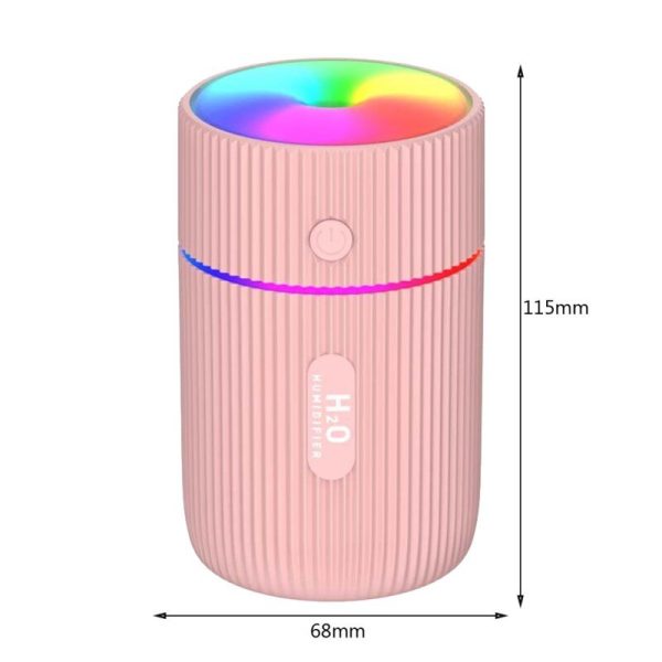 Portable Home Car Humidifier Humidifier Low Noise Colorful Small Air Humidifiers Mist Diffuser Atmosphere Lamp Usb Light - Image 2