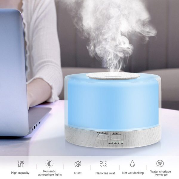 Smart Oil Aroma Aromatherapy Essential Diffuser Air Humidifier WiFi Connect with Tuya Alexa and Google Home with 7 LED Colors - Image 5