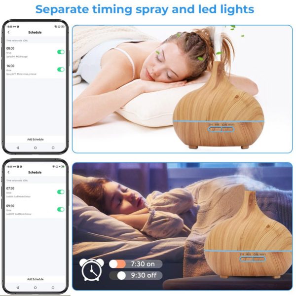 Tuya WiFi Smart Air Humidifier Essential Oil Diffuser Aromatherapy Ultrasonic Air Humidifiers Cool Mist Sprayer Humidificador - Image 4