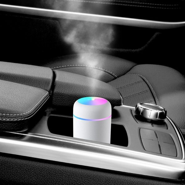 USB Cool Mist Sprayer Portable 300ml Electric Air Humidifier Aroma Oil Diffuser with Colorful Night Light for Home Car - Image 4