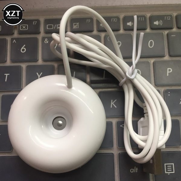 USB Mini Desktop Humidifier Creative Donut Styling Humidifier Portable Air Purifier Home Learning Office Fragrance Diffuser - Image 2