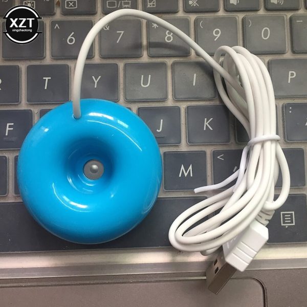 USB Mini Desktop Humidifier Creative Donut Styling Humidifier Portable Air Purifier Home Learning Office Fragrance Diffuser - Image 3