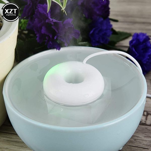 USB Mini Desktop Humidifier Creative Donut Styling Humidifier Portable Air Purifier Home Learning Office Fragrance Diffuser - Image 5