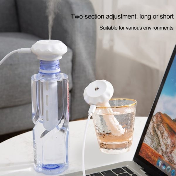 USB Mini Ultrasonic Air Humidifier LED Lamp USB Essential Oil Diffuser Car Purifier Aroma Anion Mist Maker With Romantic Light - Image 4