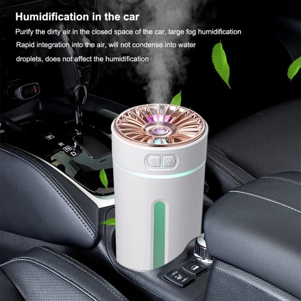 Xiaomi Portable 300ml Ultrasonic Humidifier Wireless Car Air Freshener Mist Maker Fogger With Light Home Aroma Diffuser Dropship - Image 3